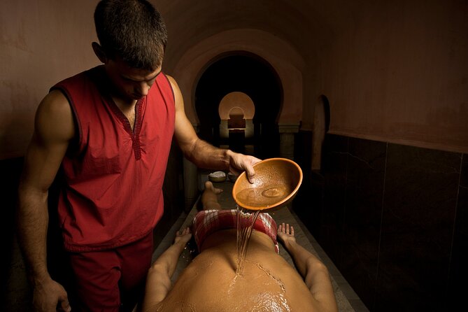 Small-Group Arab Bath Experience in Hammam Al Ándalus Palma - The purification scrub on a marble slab
