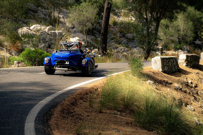 Unique V8 Trike Tour to the Tramuntana Mountains min2 max.4 Pers - Villages, stone terraces, and the real Mallorca route