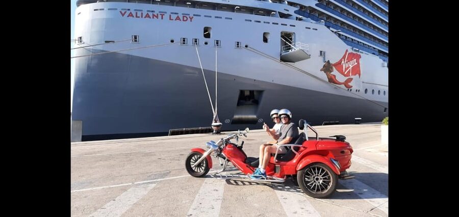 V8 Trike Tour mit Fahrer/Guide für max 4Gäste - From Palma to Puerto Portals