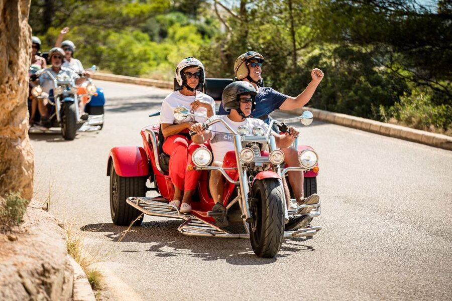V8 Trike Tour mit Fahrer/Guide für max 4Gäste - Into the Serra de Tramuntana